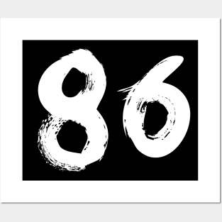 Number 86 Posters and Art